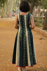Alankrita | TeesKali Anarkali Kurta/Dress | Teal Sanganeri
