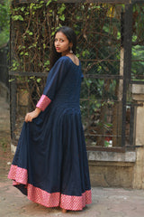 Alankrita | Chaaliskali Kurta | Blue with Gota Patti