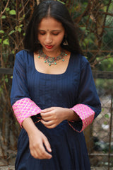 Alankrita | Chaaliskali Kurta | Blue with Gota Patti