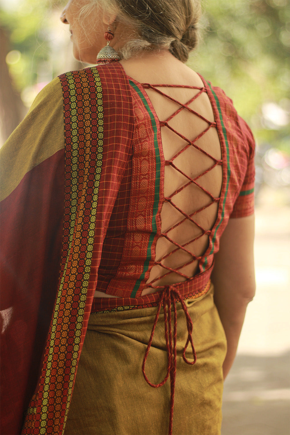 Mandira | Khunn Border Saree |Mustard