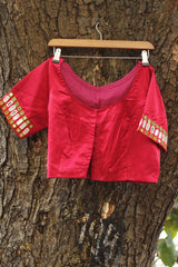 Kutch Mirrorwork Blouse | Red