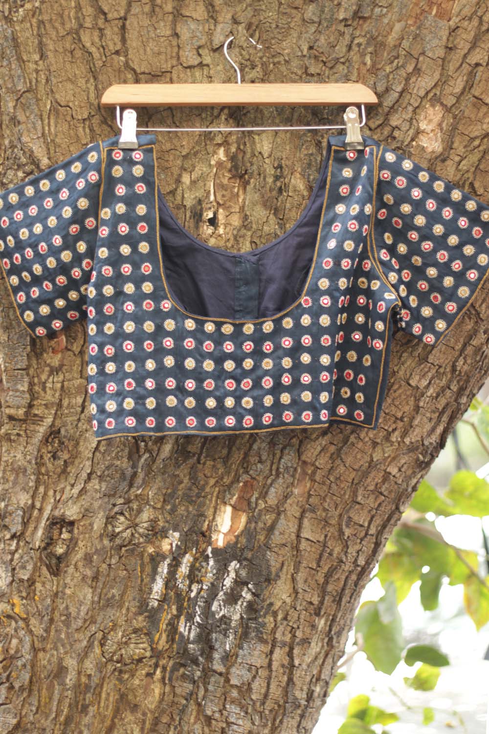 Kutch Mirrorwork Blouse |  Blue