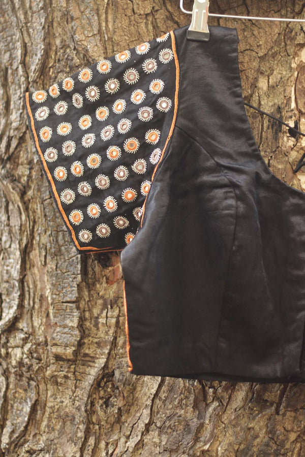 Kutch Mirrorwork Blouse |  Black