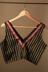 Sleeveless Khunn Blouse | Purple - Gold