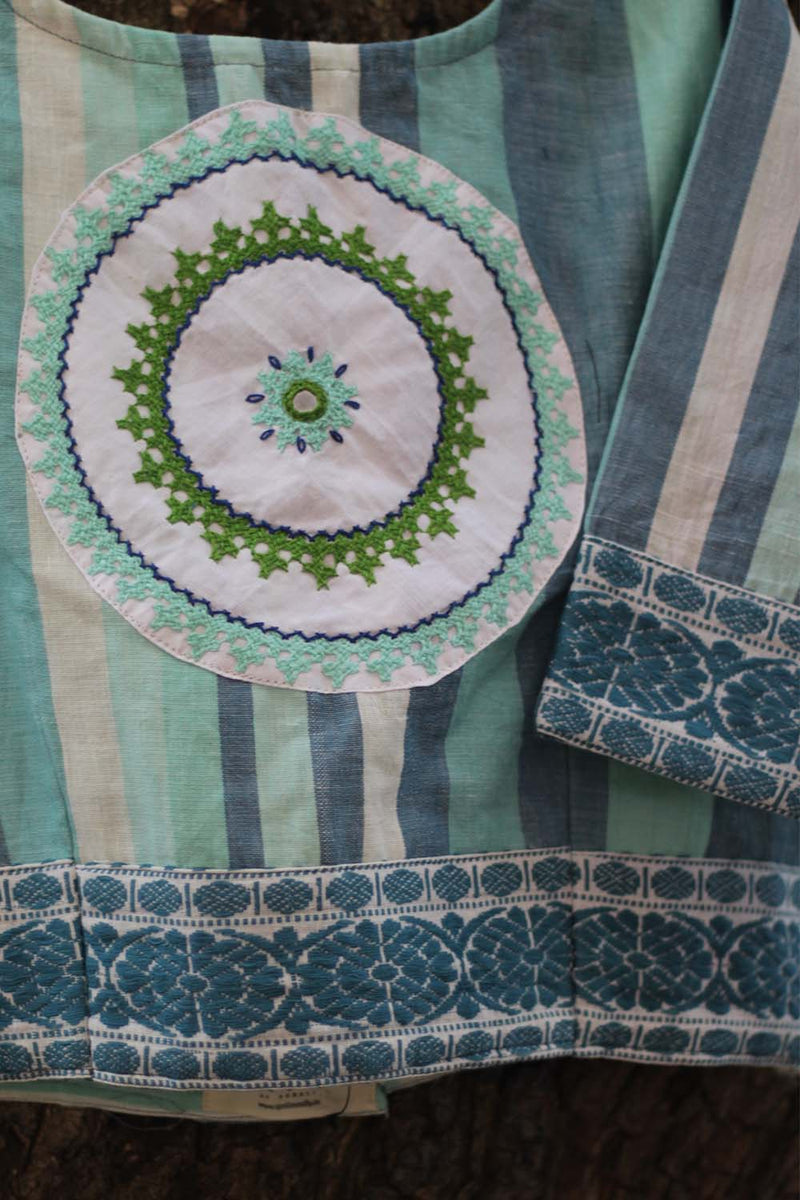 Sindhi Tanka  Blouse | Aqua