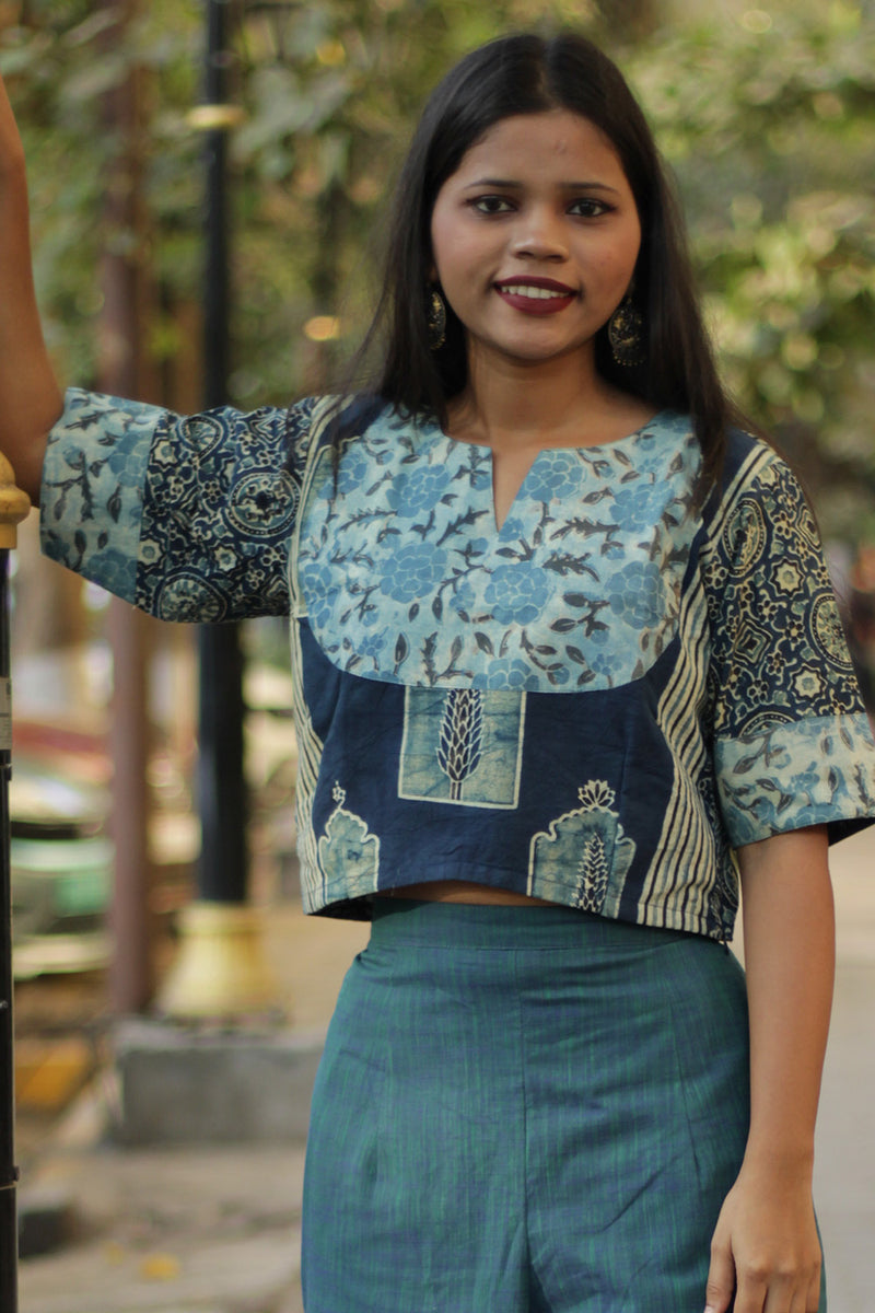 Choli Blouse | Indigo Ajrakh