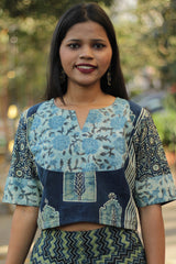 Choli Blouse | Indigo Ajrakh