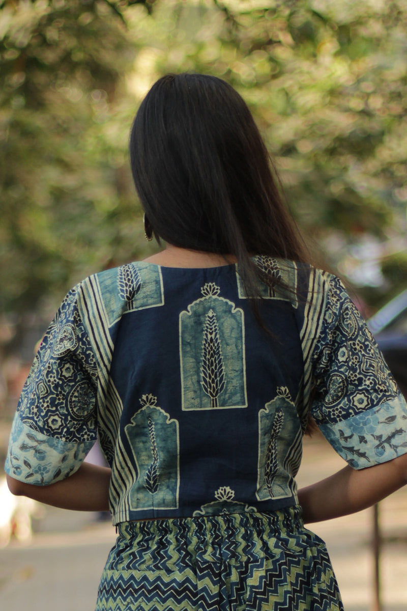 Choli Blouse | Indigo Ajrakh