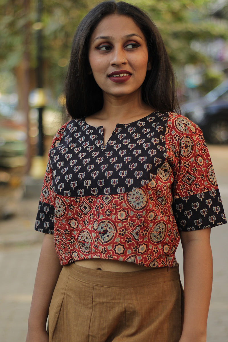 Choli Blouse | Rust Ajrakh