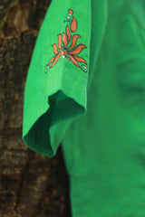 Handpainted Devi Blouse | Pista Green