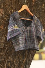 Gamcha Blouse | Blue
