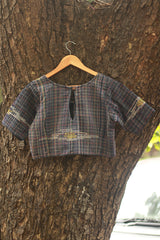 Gamcha Blouse | Blue