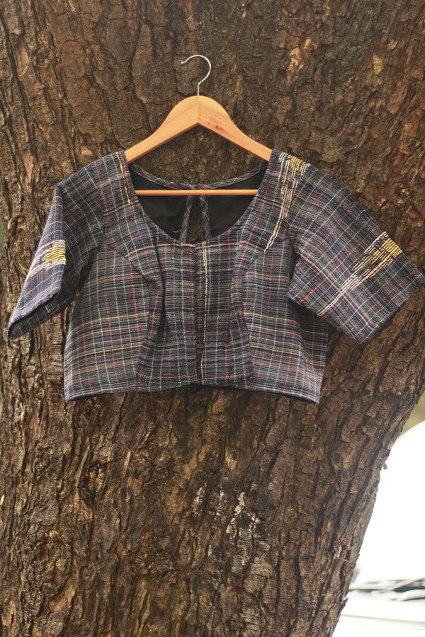 Gamcha Blouse | Blue