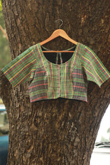 Gamcha Blouse | Green