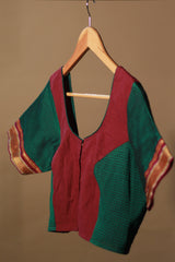 Khunn Blouse | Green & Pink