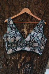 Sleeveless Blouse | Sanganeri Noir