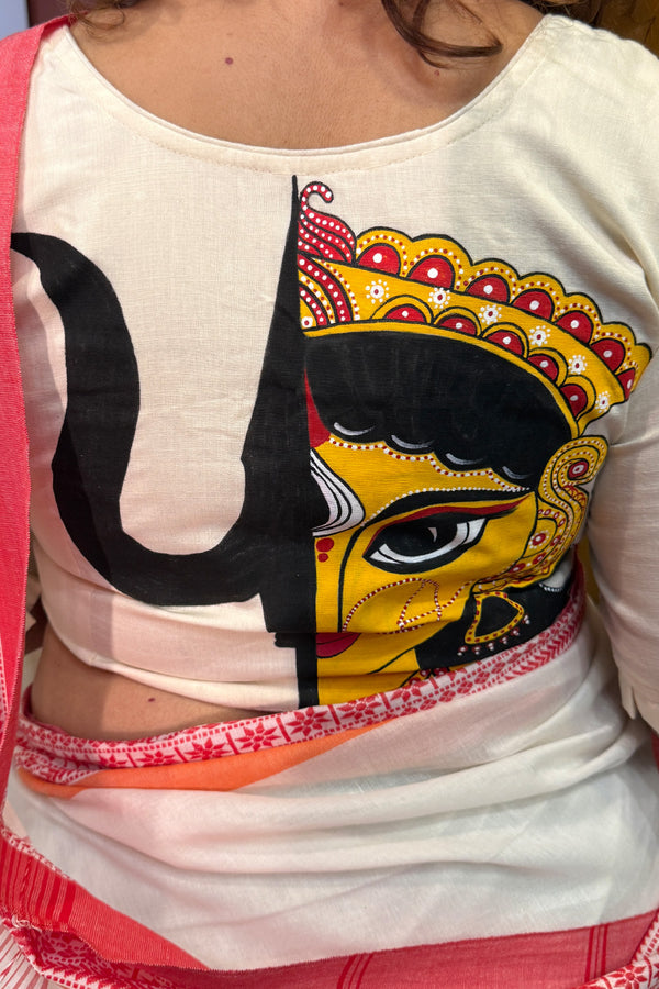 Handpainted Devi Blouse | Ivory