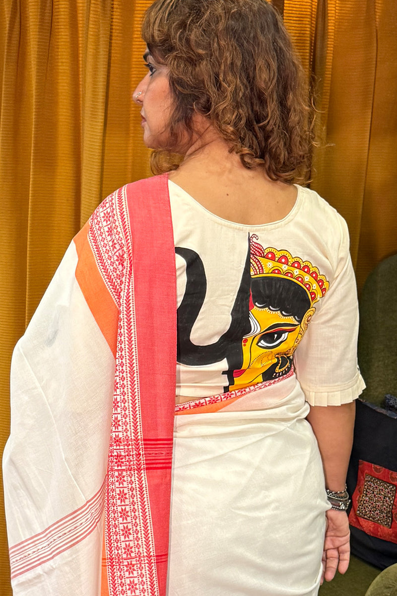 Handpainted Devi Blouse | Ivory
