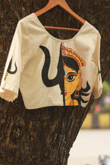 Handpainted Devi Blouse | Ivory
