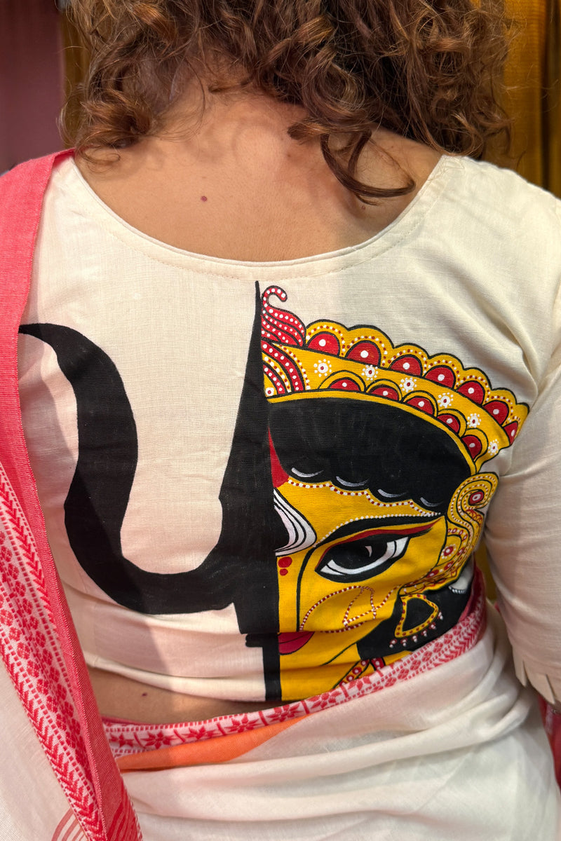 Handpainted Devi Blouse | Ivory