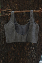 Sleeveless Blouse | Slate Cotton