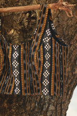 Sleeveless Blouse | Ikkat | Charcoal Grey