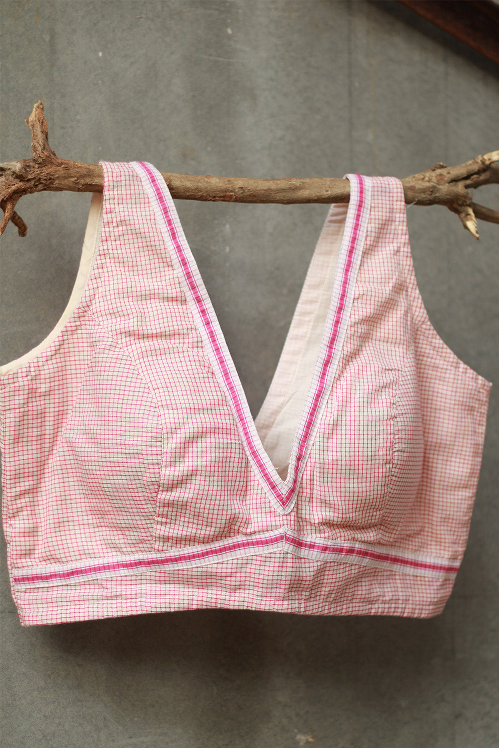 Sleeveless Blouse | Patteda Anchu | Blush