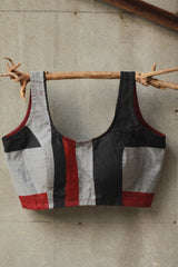 Sleeveless Blouse | Grey & Noir