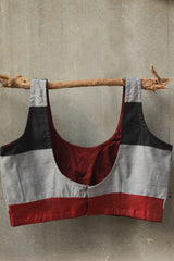 Sleeveless Blouse | Grey & Noir