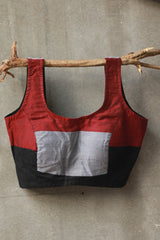 Sleeveless Blouse | Rouge & Grey
