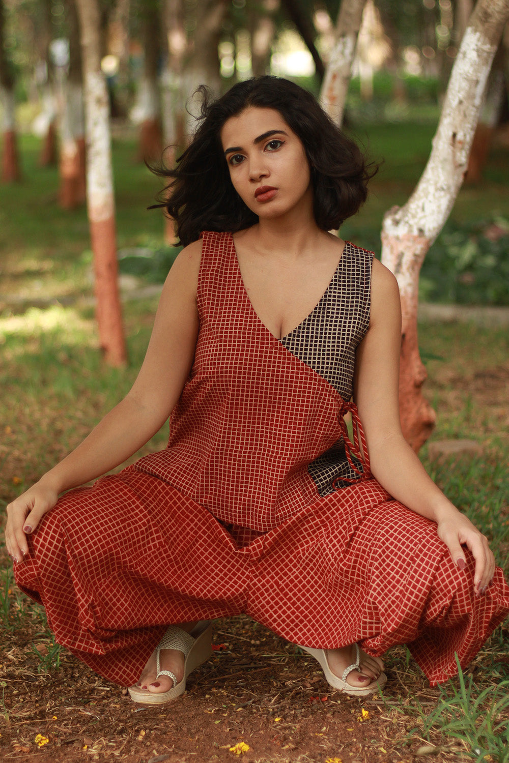 Dhaariyan | Balloon Pants | Madder Ajrakh