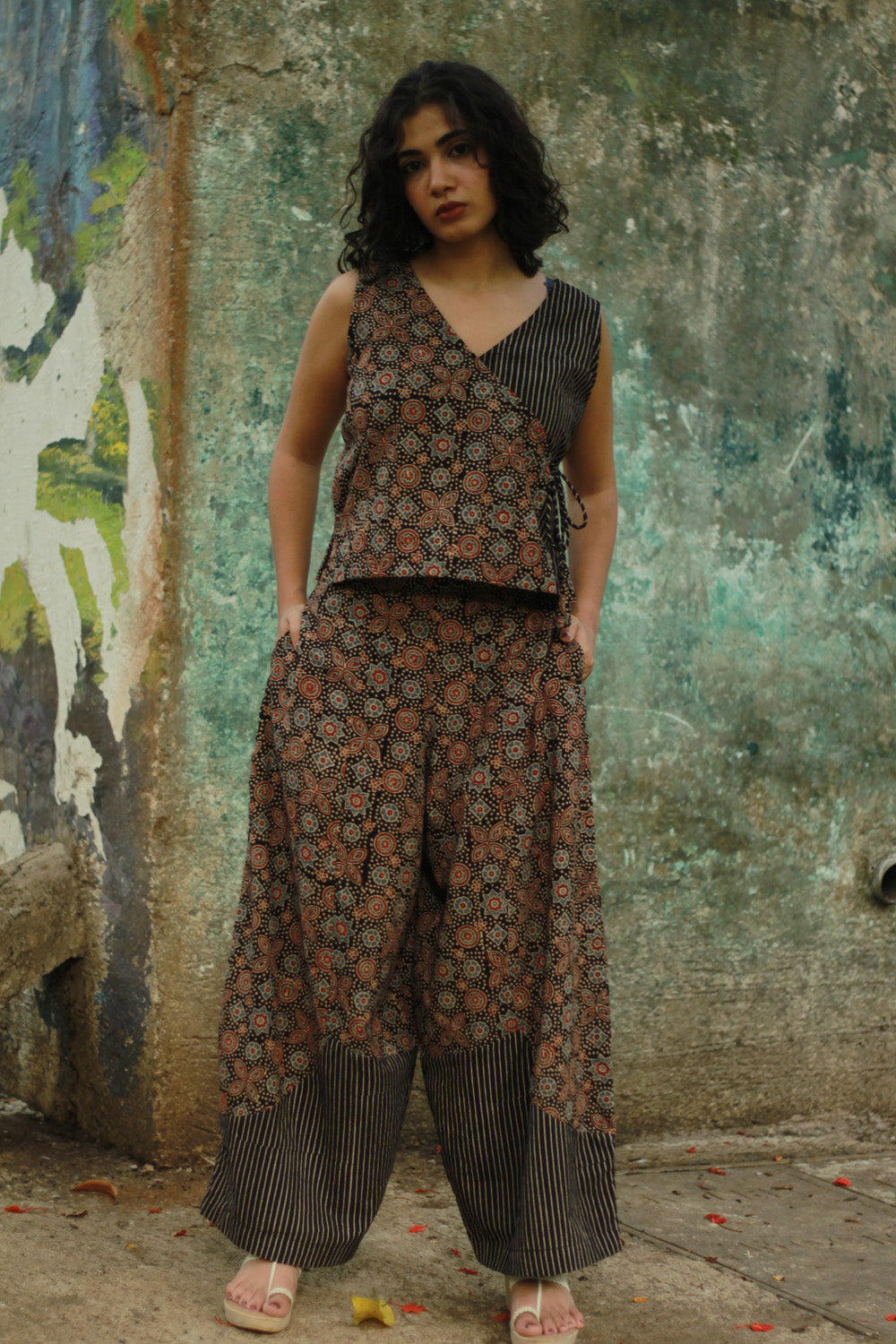 Balloon Pants | Noir Universe Ajrakh