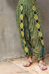Shubhra | Dhoti Kurta Co-Ord Set | Green Shatkon Ajrakh