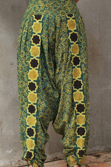 Shubhra | Dhoti Kurta Co-Ord Set | Green Shatkon Ajrakh