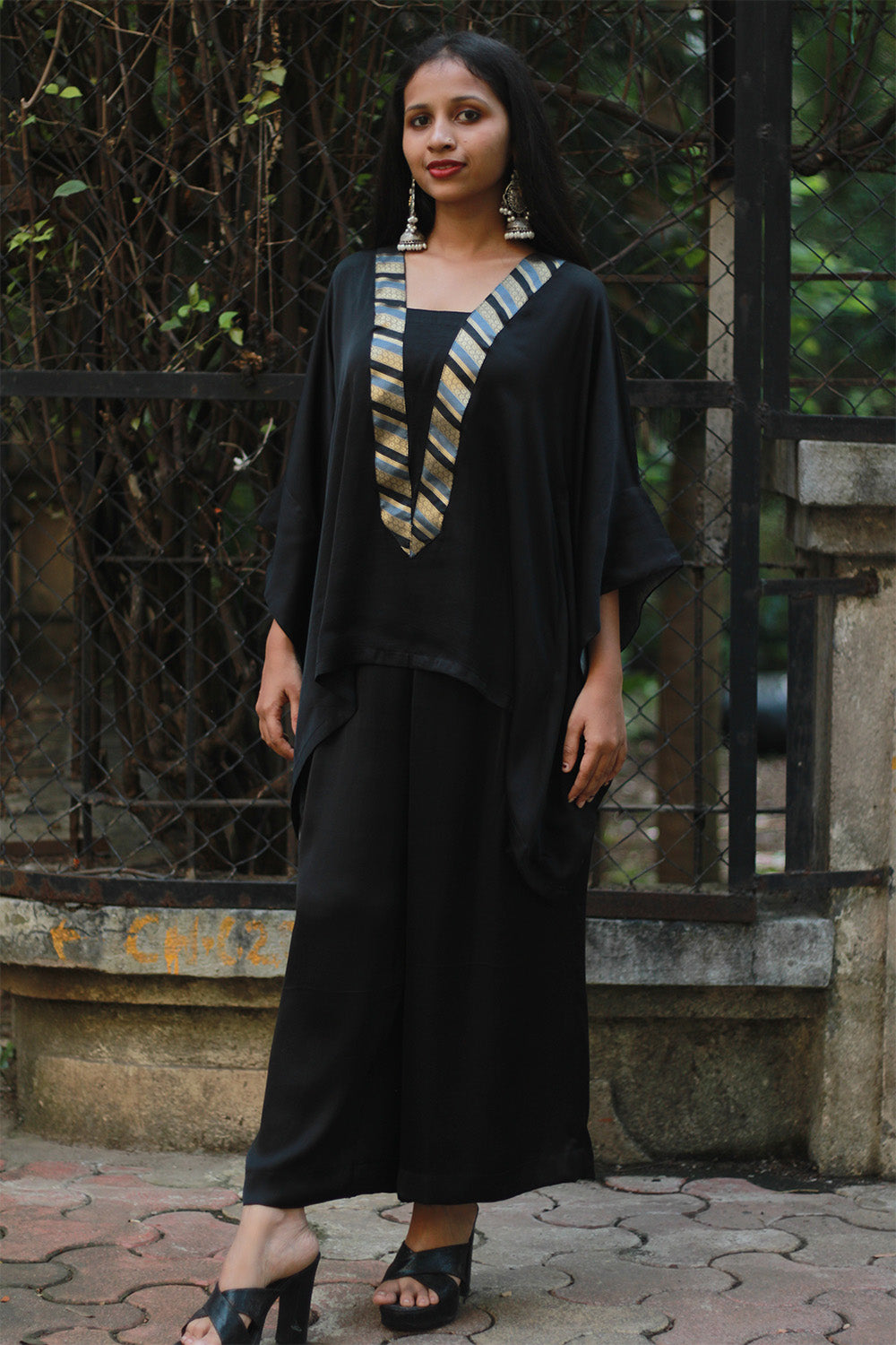 Modal Silk Co-Ord Set | Noir