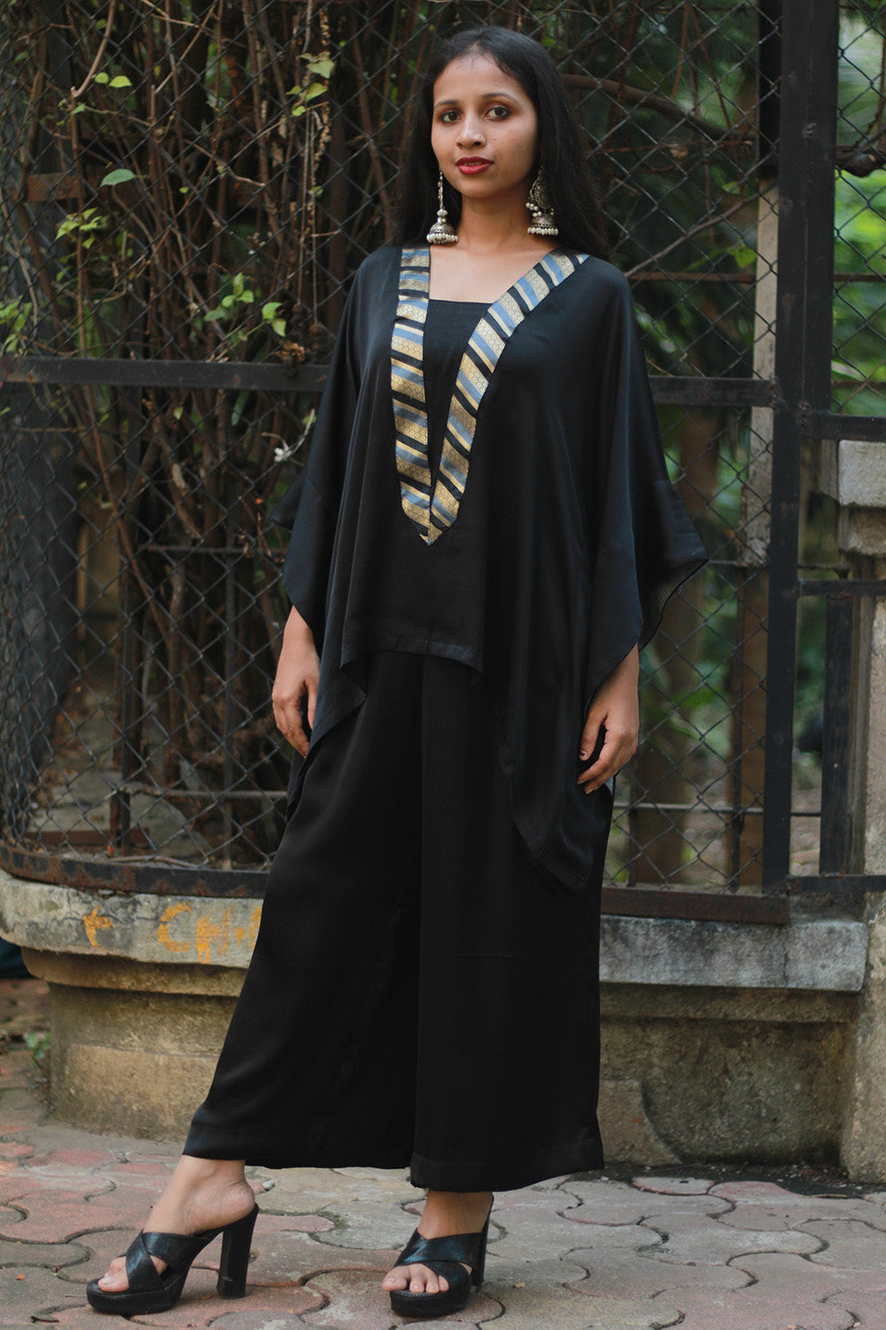 Modal Silk Co-Ord Set | Noir