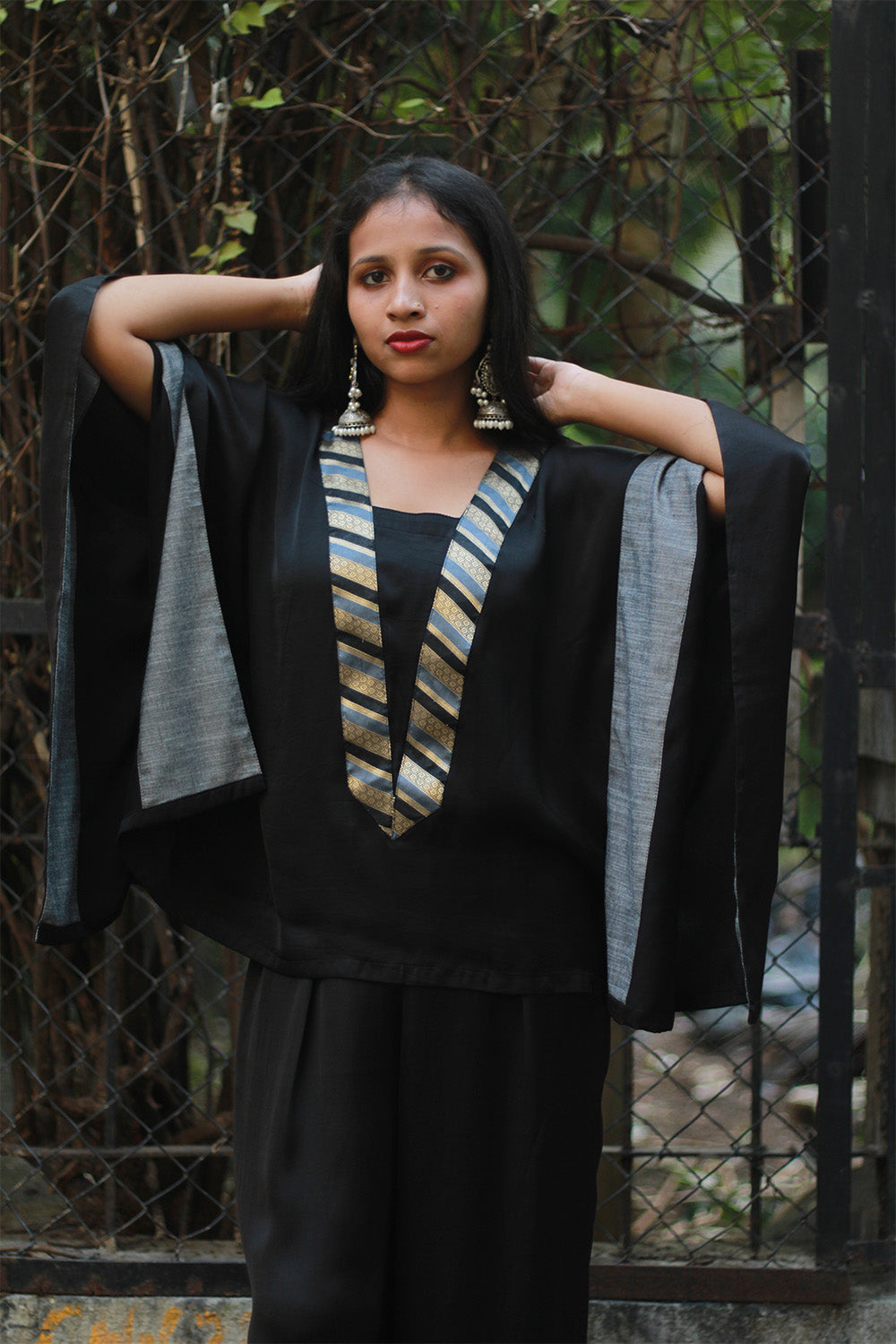 Modal Silk Co-Ord Set | Noir