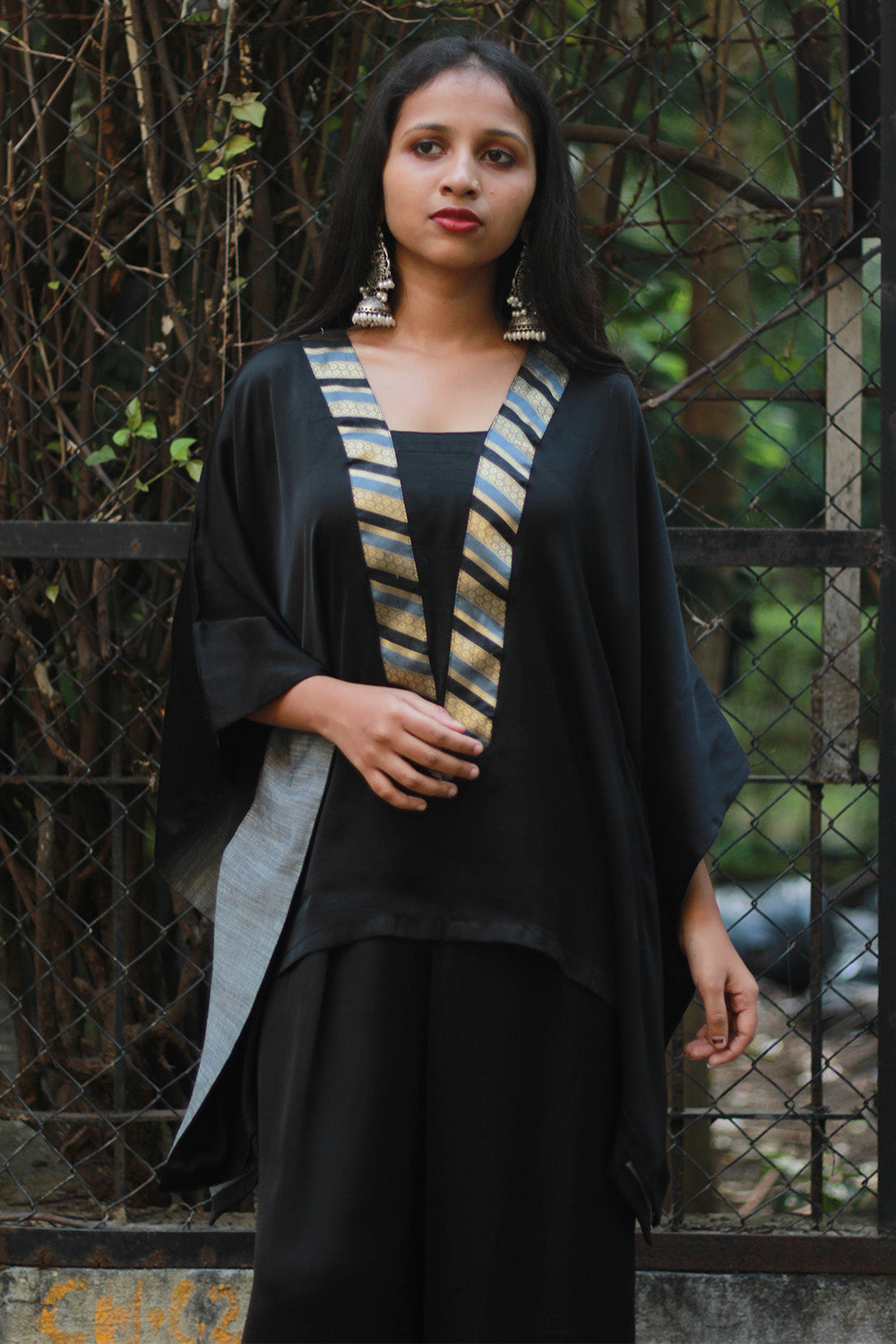 Modal Silk Co-Ord Set | Noir