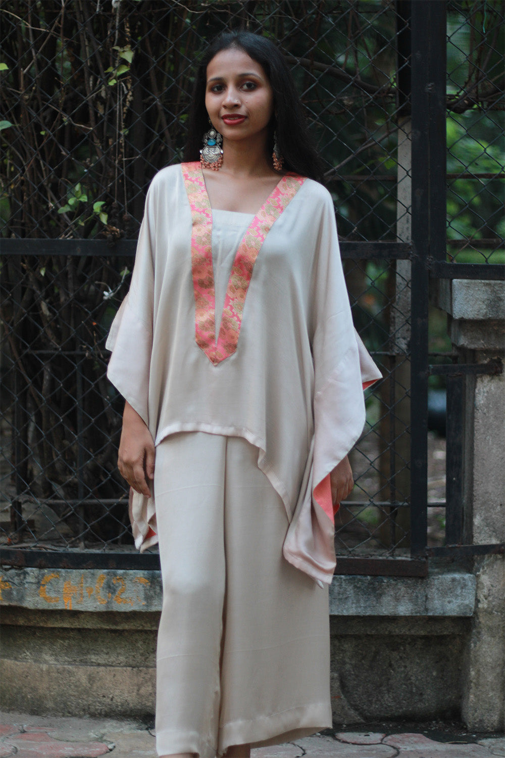 Saumya | Wide Leg Pants | Modal Silk | Ivory