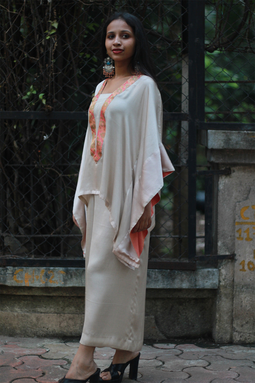 Saumya | Wide Leg Pants | Modal Silk | Ivory