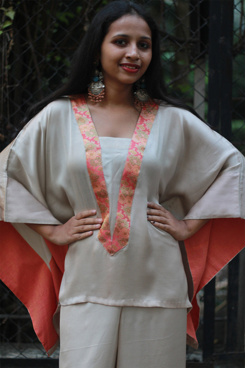 Modal Silk Co-Ord Set | Ivory