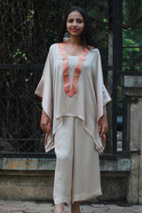 Modal Silk Co-Ord Set | Ivory