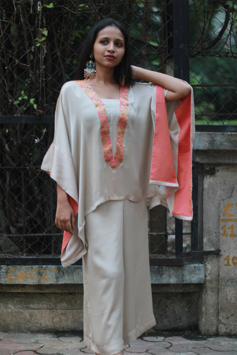 Modal Silk Co-Ord Set | Ivory