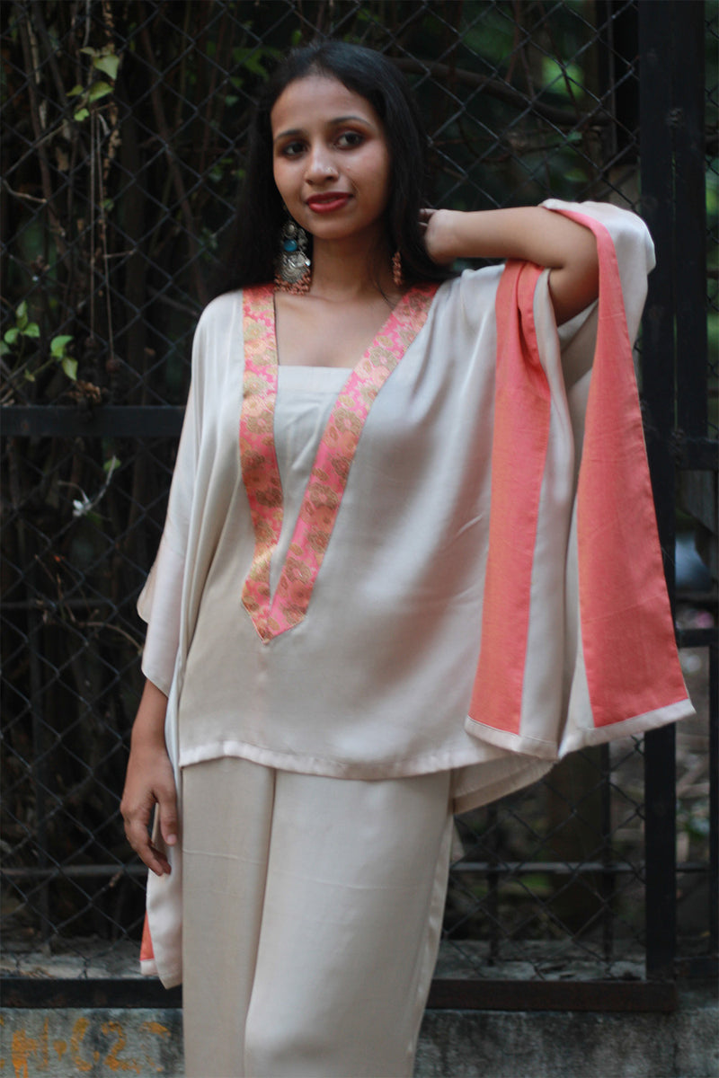 Modal Silk Co-Ord Set | Ivory