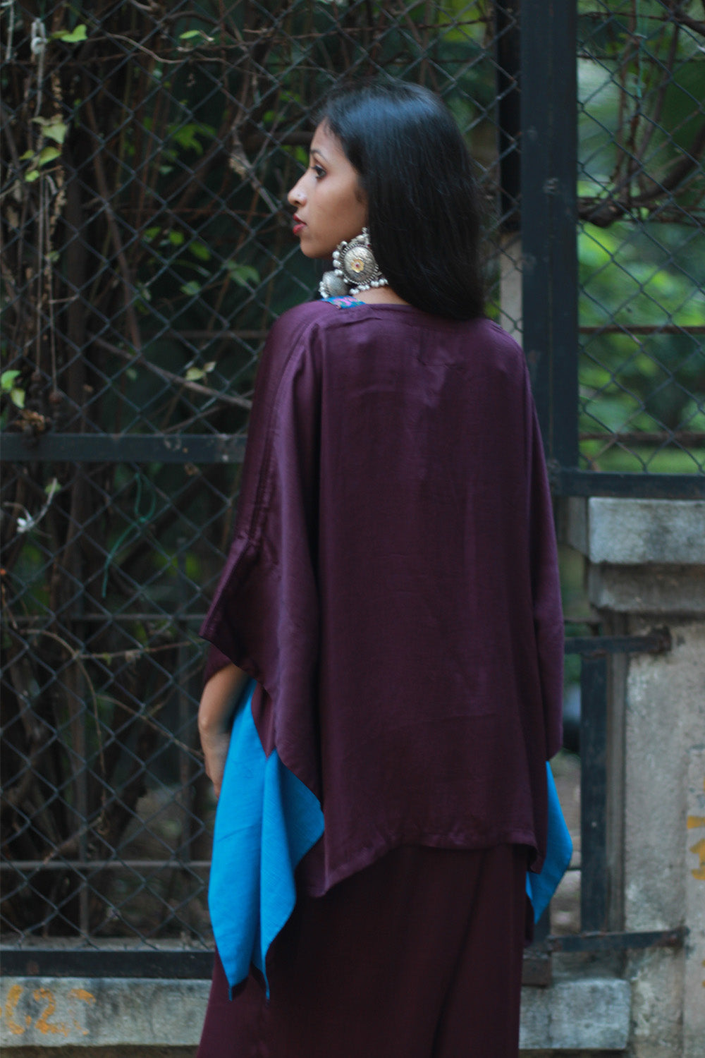 Modal Silk Co-Ord Set | Wine