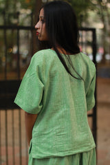 Crop Top | Kala Cotton | Lime