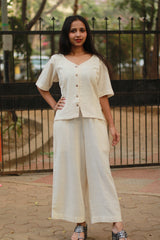 Crop Top | Kala Cotton | Ivory