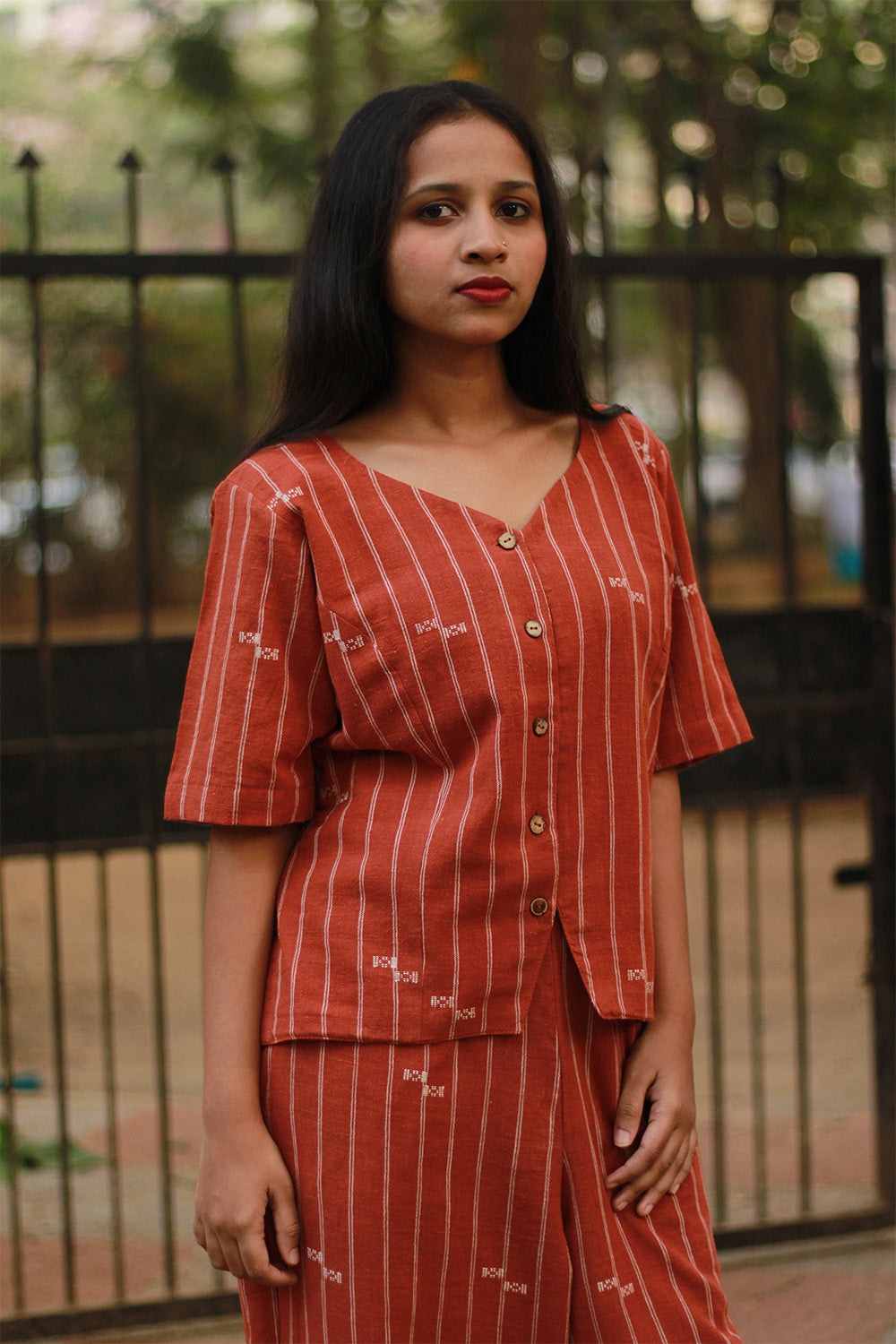 Crop Top | Kala Cotton | Rust