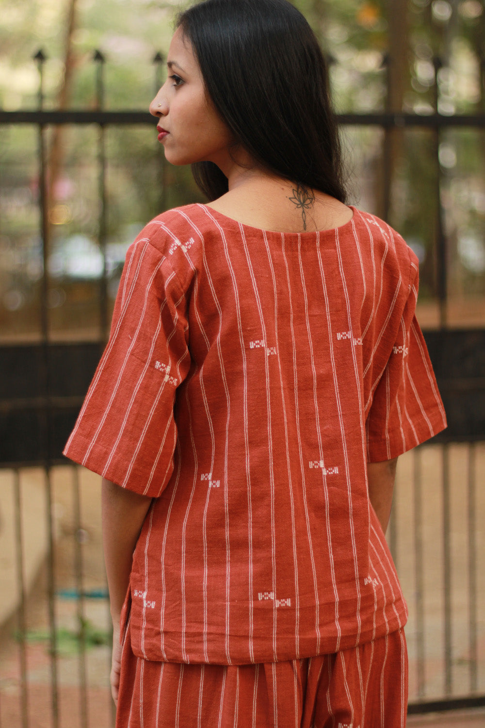 Crop Top | Kala Cotton | Rust