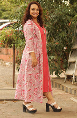 Dress & Overlay Co-Ord Set- Red Rhapsody